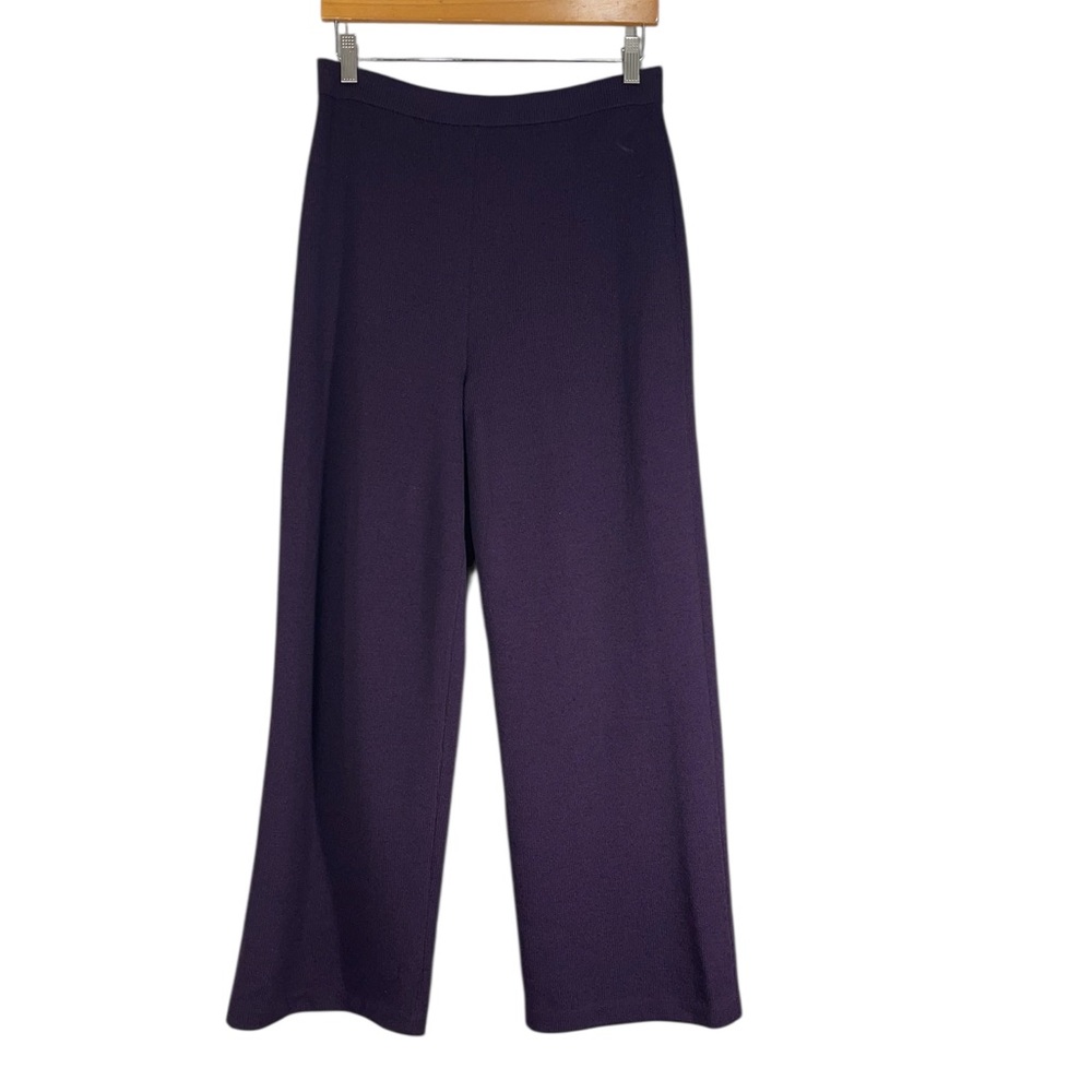 ST JOHN Collection Santana Knit Pant Purple Size 8